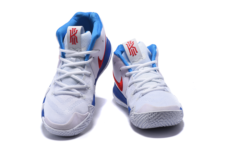 kyrie 4 red white and blue