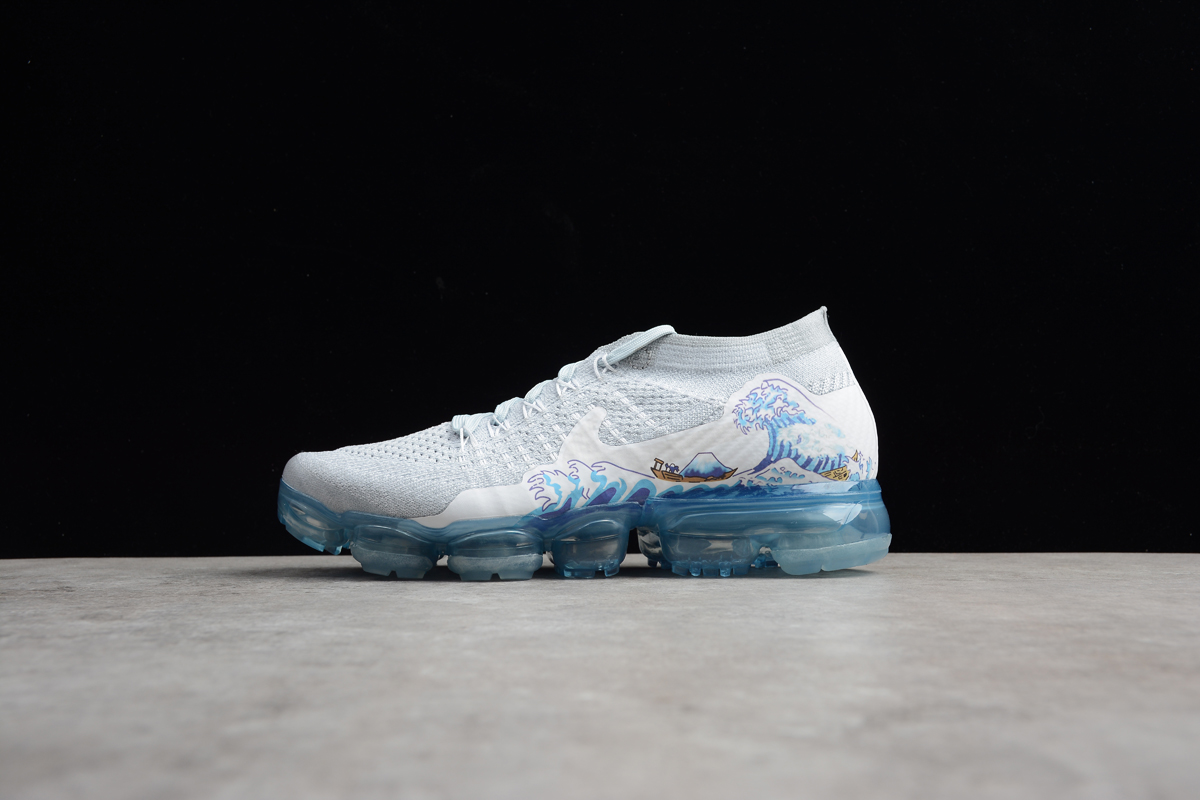 nike vapormax flyknit 2 white and blue