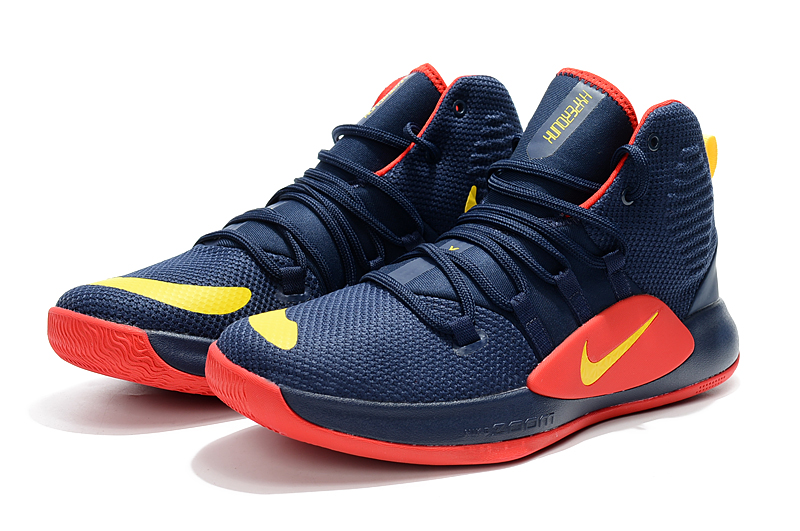 blue yellow basketball shoes