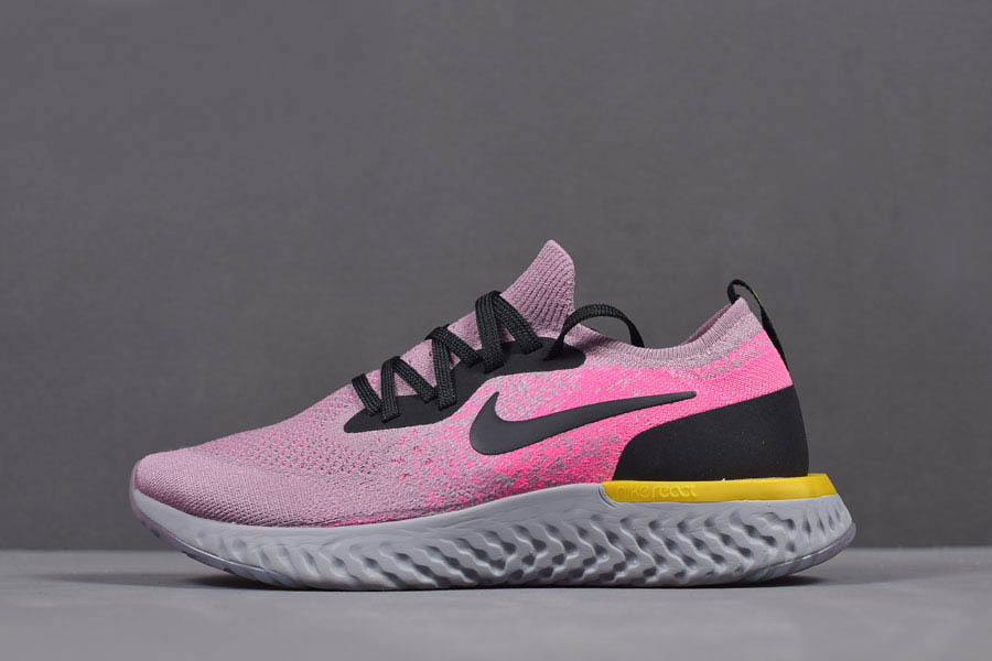 nike pink yellow shoes
