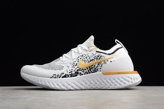 nike white and gold sneakers