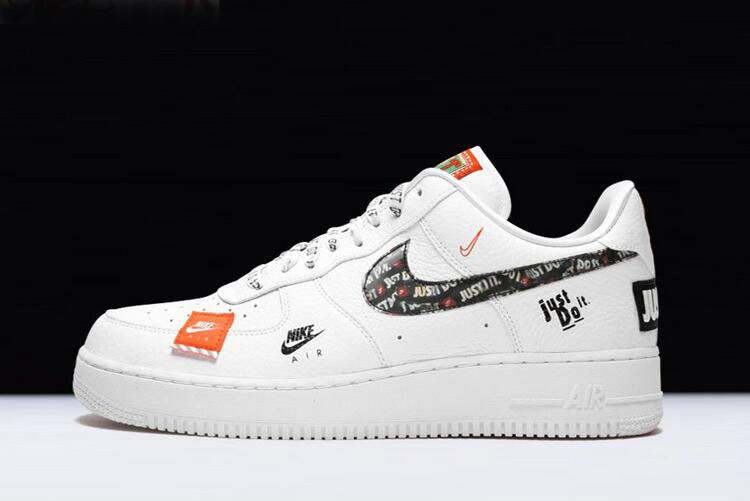 white orange and black air force ones 