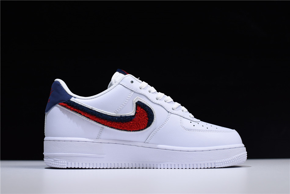 nike air force 1 white red and blue