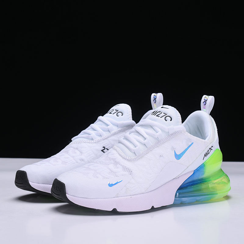 nike air max 270 white with blue