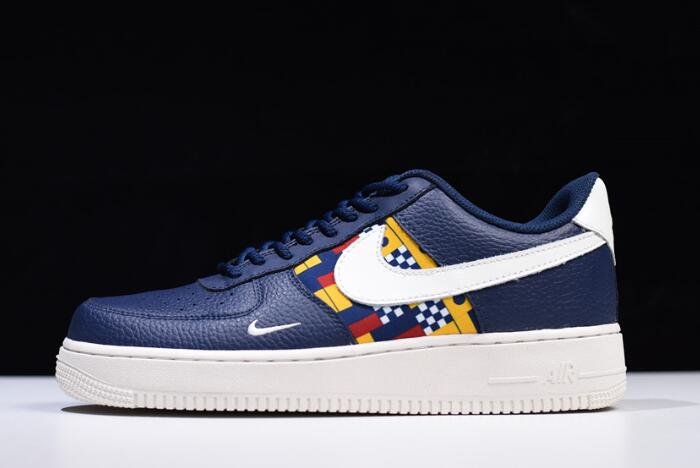 navy and yellow air force 1