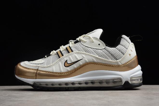 air max 98 white and gold