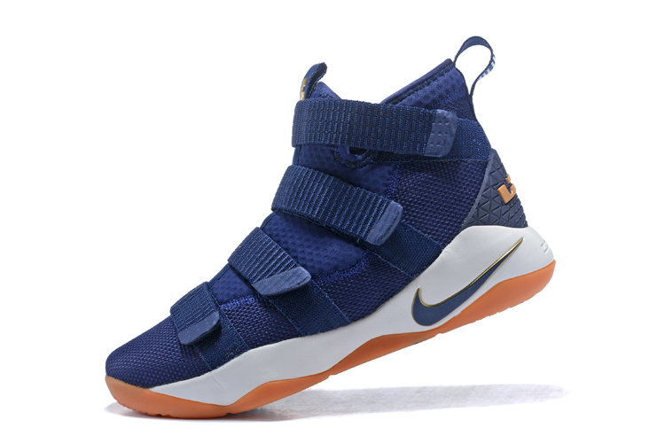 lebron soldier 11 blue and gold