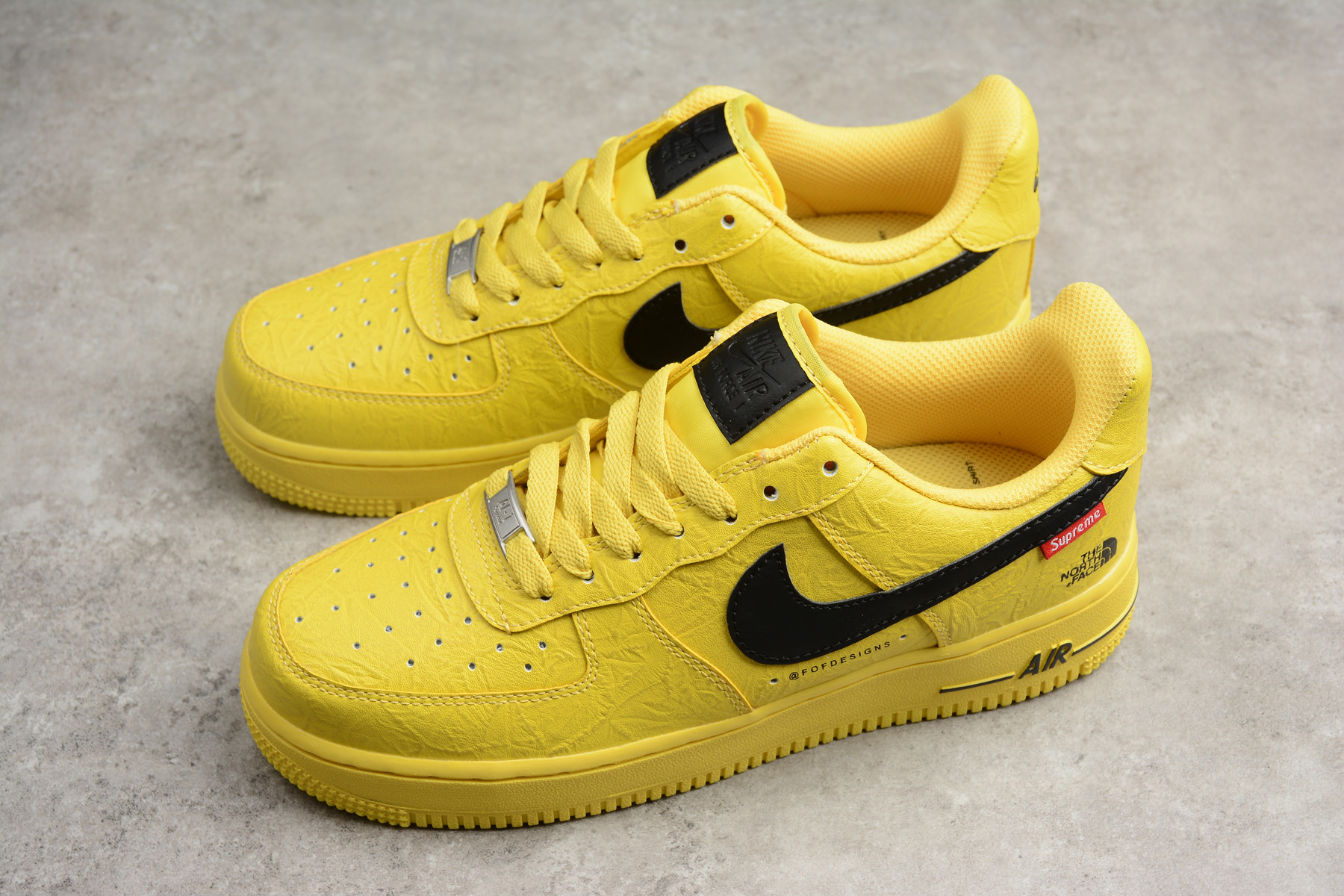 air force 1 north face supreme