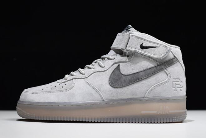 Reigning Champ x Nike Air Force 1 Mid '07 Light Grey/Black 807618-208