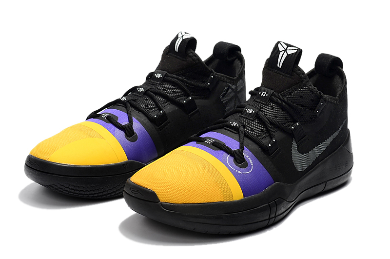 Kobe Bryant Nike Kobe AD Black/Yellow-Purple For Sale