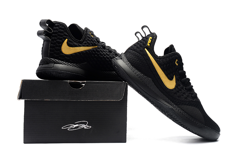 nike lebron witness 3 black and gold