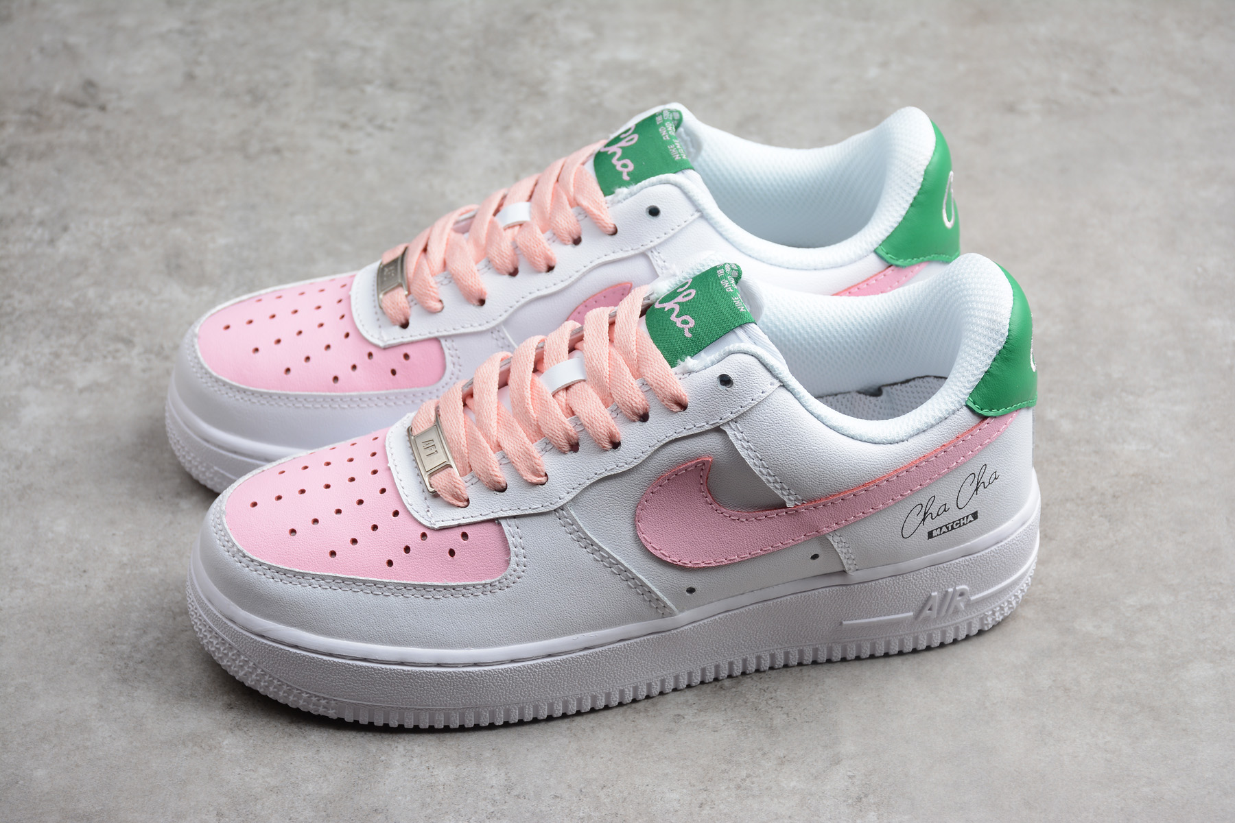 air force 1 green and pink