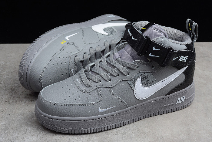 grey air force 1 mid