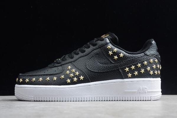 black air force ones with stars
