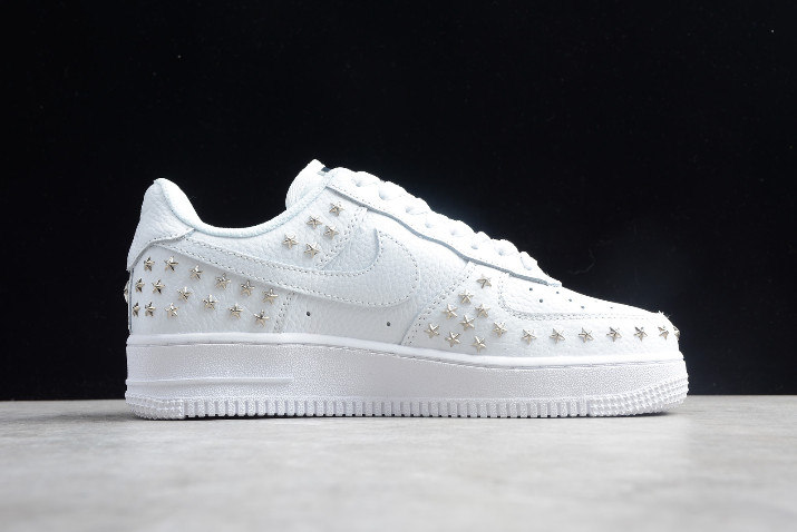 white studded air force 1