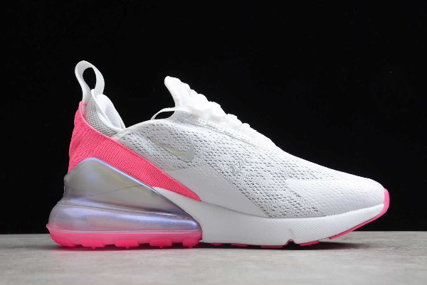 Latest CI1963-191 WMNS Nike Air Max 270 White Pink Grey Running Shoes