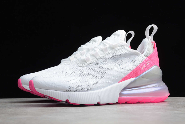 Latest CI1963-191 WMNS Nike Air Max 270 White Pink Grey Running Shoes