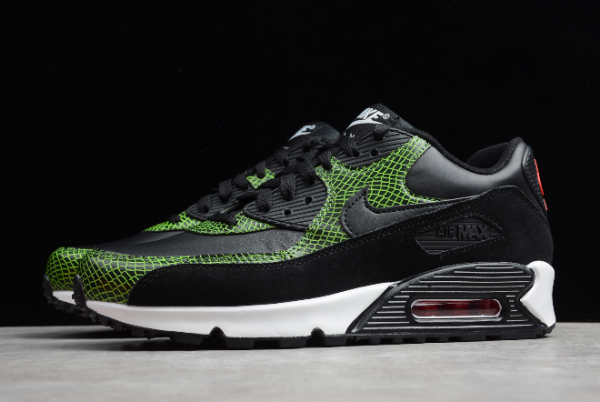New Mens Nike Air Max 90 Green Python Running Shoes 