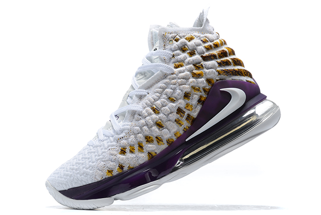 lebron 17 gold and purple