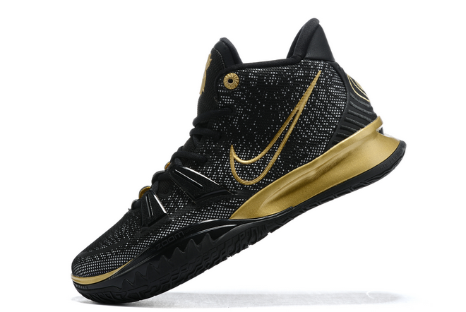 nike basketball shoes gold and black
