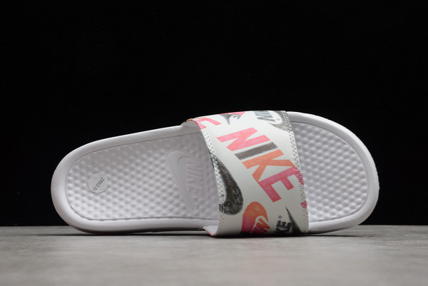 New Release Nike Benassi Jdi Print White/Black-Lotus Pink Outlet Sale 638919-119