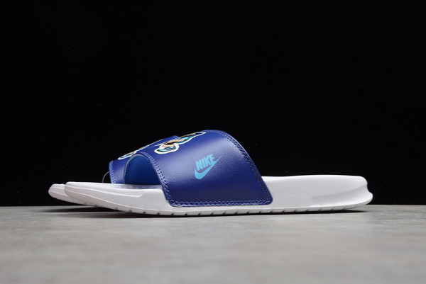 New Sale Nike Benassi Jdi Print Light Bone/Blue Fury Online 631264-038-2
