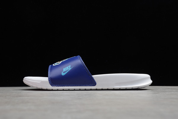 New Sale Nike Benassi Jdi Print Light Bone/Blue Fury Online 631264-038-3