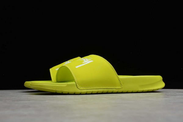 New Sale Stussy x Benassi Nike Slide Bright Cactus For Cheap CW2787-300