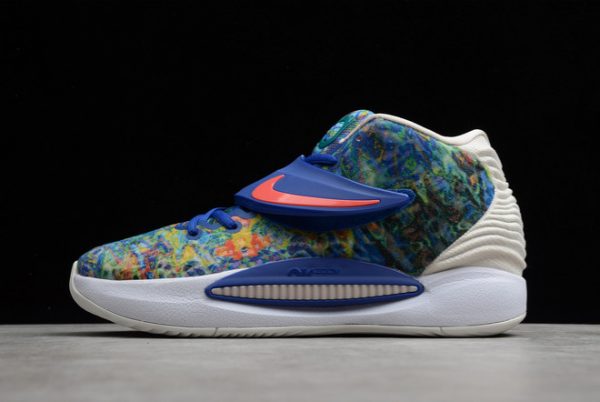 2021 Release Nike KD 14 EP "Psychedelic" Fashion Running Shoes CZ0170-400