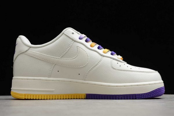 High Quality Nike Air Force 1 07 Low SU19 White Purple Yellow CT1989-106-1