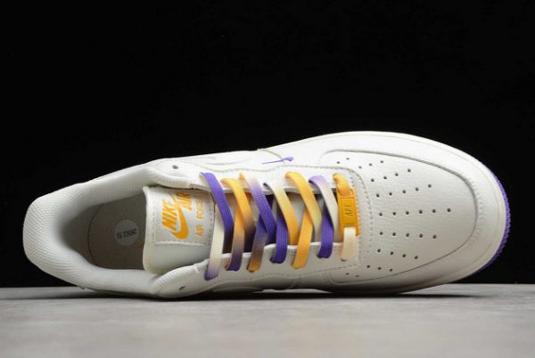 High Quality Nike Air Force 1 07 Low SU19 White Purple Yellow CT1989-106-3