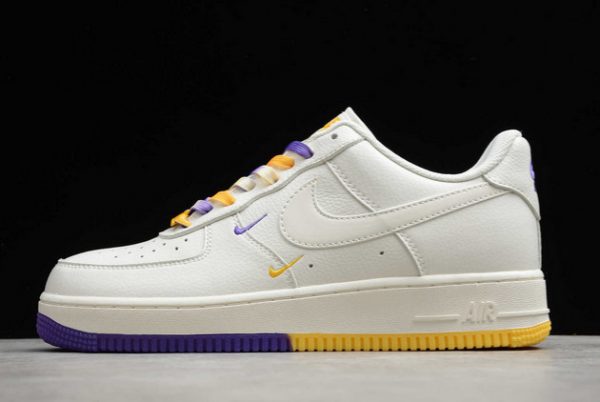 High Quality Nike Air Force 1 07 Low SU19 White Purple Yellow CT1989-106