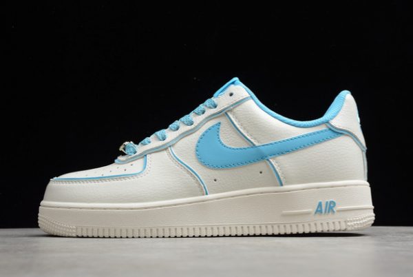 Cheap Sale Nike Air Force 1 07 SU19 Beige Blue Shoes UH8958-066