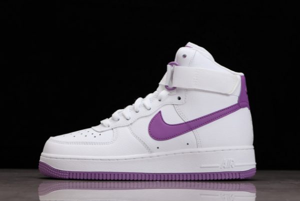 Fashion Nike Air Force 1 High White Dark Orchid Outlet Sale 334031-112