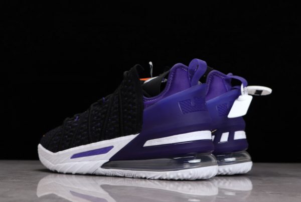 Fashion Nike LeBron 18 EP Lakers Black Court Purple CQ9284-004-3