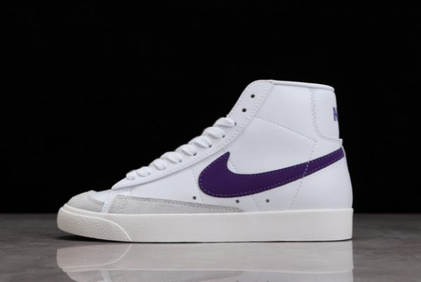 Men and Women Nike Blazer Mid ’77 “Voltage Purple” Sneakers BQ6806-105