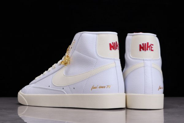 Men/Women Nike Blazer Mid ’77 “Popcorn” Coconut Milk Sneakers CW6421-100-3