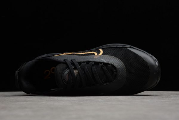 Mens Nike Air Max 2090 Black/Black-Metallic Gold Running Shoes DC4120-001-3