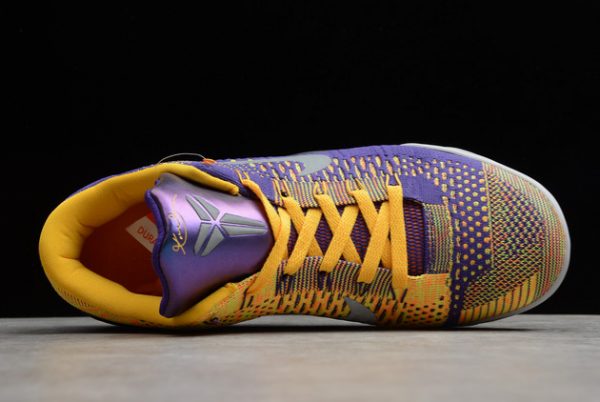 Most Popular Nike Kobe 9 IX Purple Yellow Black Running Shoes 630487-500-3