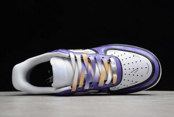 New Release Nike Air Force 1 07 Purple/White-Metallic Gold Outlet Sale CW2288-216-2