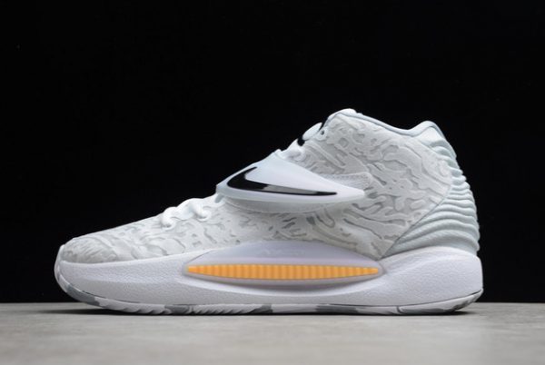 New Release Nike KD 14 White/Wolf Grey-Melon Tint Outlet Sale CZ0170-100
