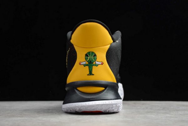 New Sale Nike Kyrie 7 “Rayguns” Black Yellow Basketball Shoes CQ9327-003-4