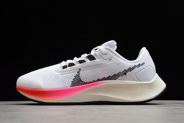 Shop New Release Nike Air Zoom Pegasus 38 White/Black/Football Gray/Pink Blast DJ5397-100