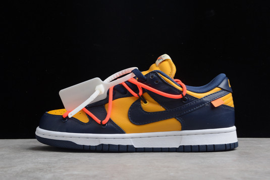 Best Price Off-White x Nike Dunk Low University Gold Midnight Navy CT0856-700