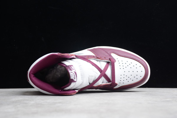 Best Sale Nike Air Jordan 1 High OG “Bordeaux” Basketball Shoes 555088-611-3