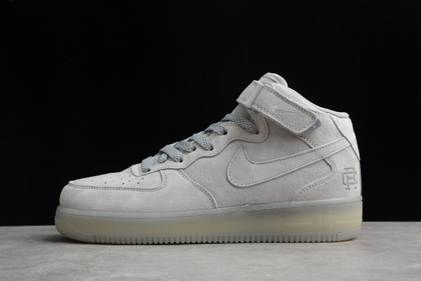 Cheap Reigning Champ x Nike Air Force 1 Mid Wolf Grey For Sale GB1119-198