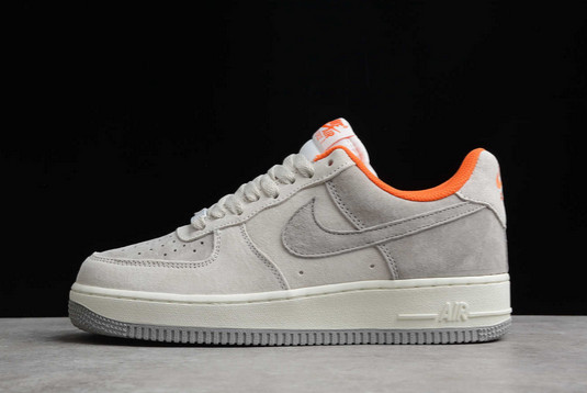 Hot Sale Nike Air Force 1 07 Low Off White/Grey-Orange Unisex Sneakers CQ5059-102