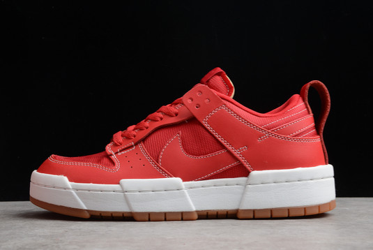 New Sale Nike Dunk Low Disrupt “Red Gum” University Red/White-Gum Shoes CK6654-600