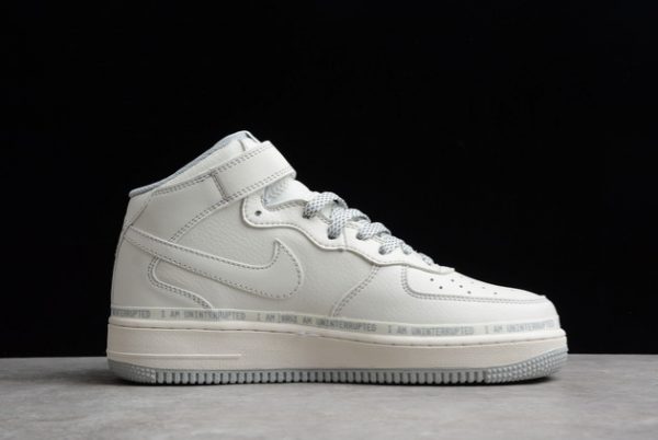 Brand New Nike Air Force 1 ’07 Mid White Grey Pen Sale NU3380-636-1