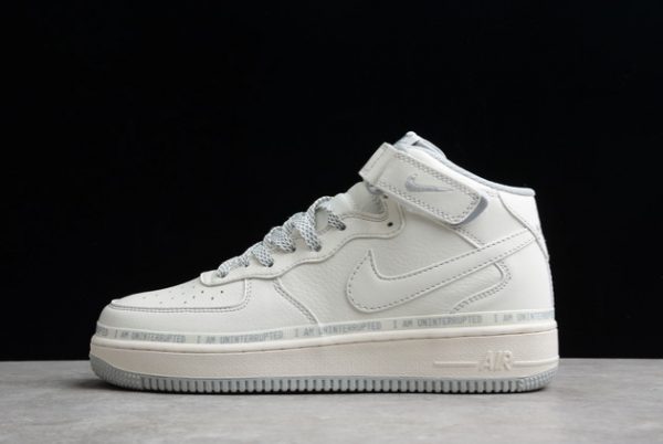 Brand New Nike Air Force 1 ’07 Mid White Grey Pen Sale NU3380-636